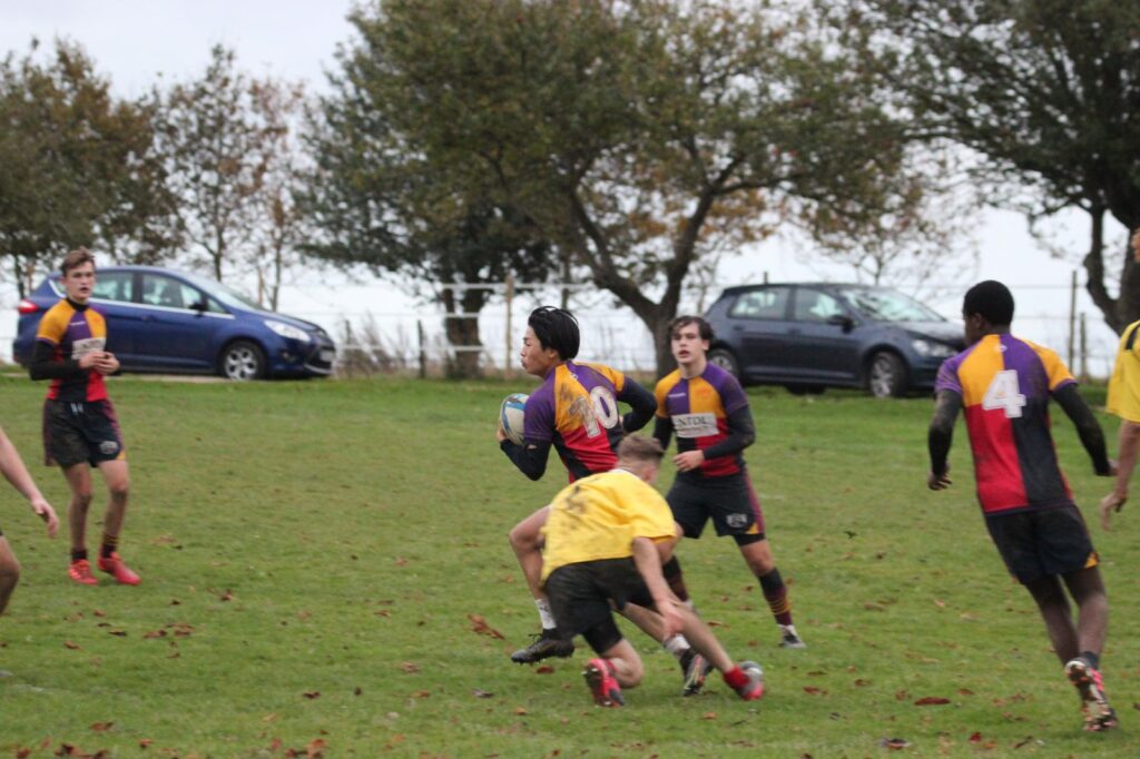 打ち込んでいるラグビー