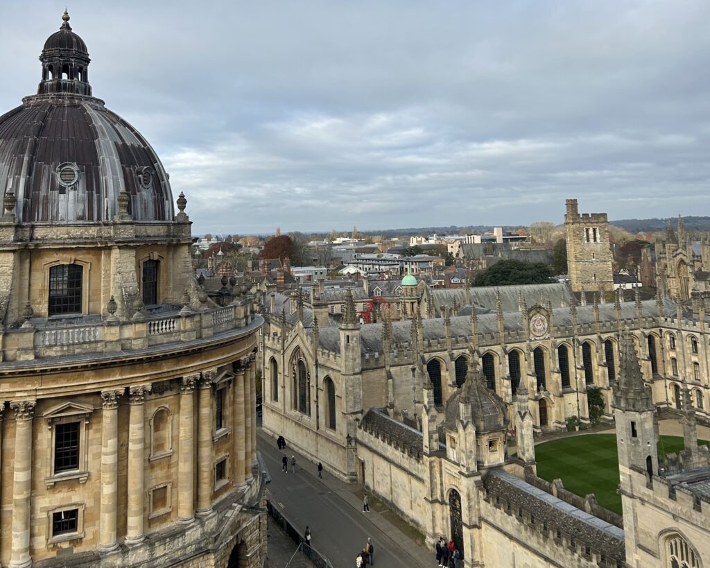University Church of St Mary the Virginから見るOxfordの景色