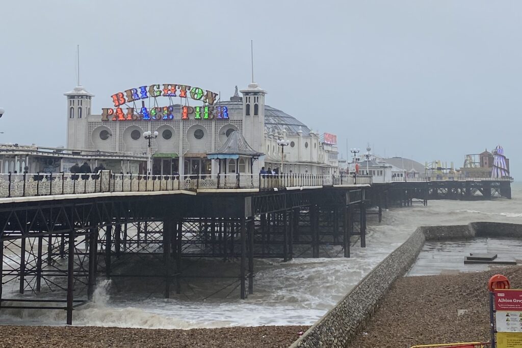 冬のBrighton Palace Pier