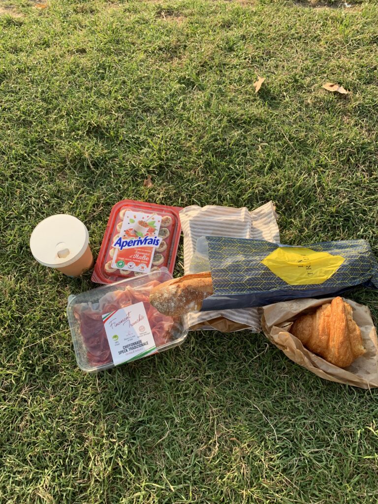 トロカデロ広場でピクニック