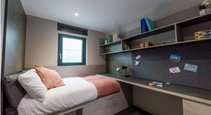 キングスカレッジロンドンのAtlasという寮の部屋(https://www.kcl.ac.uk/accommodation/residences/atlasより)