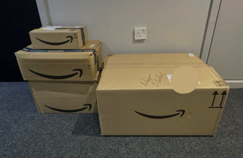 オンラインで注文しておいた荷物