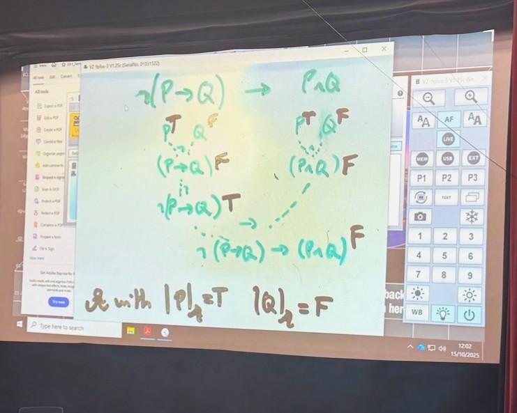 PPEの論理学の講義の様子